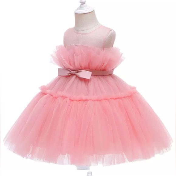 Girl wedding flower girl birthday party Christmas gift princess dress - Picture 4 of 11